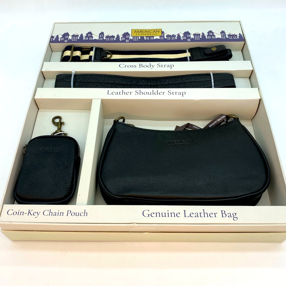 Leather purse gift set.